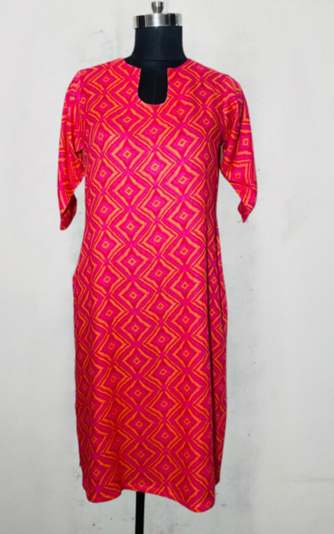 Fabric Cotton Kurti