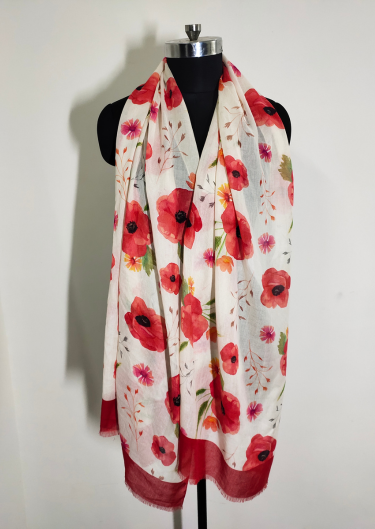 Fabric Modal 90% Silk 10% Digital Printed 