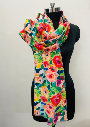 Fabric Cotton Silk Digital Printed 