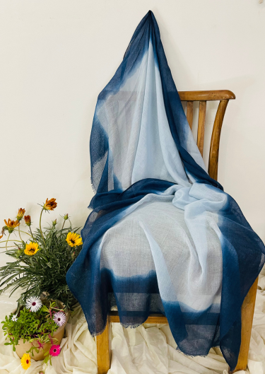 Fabric Wool 100% Ombre And Tye Dye Scarf