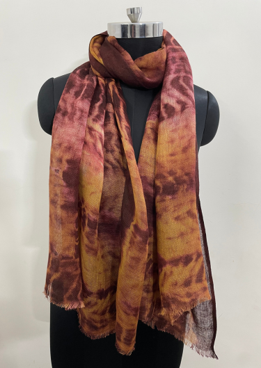 Fabric Linen 100% Tye Dye Scarf 